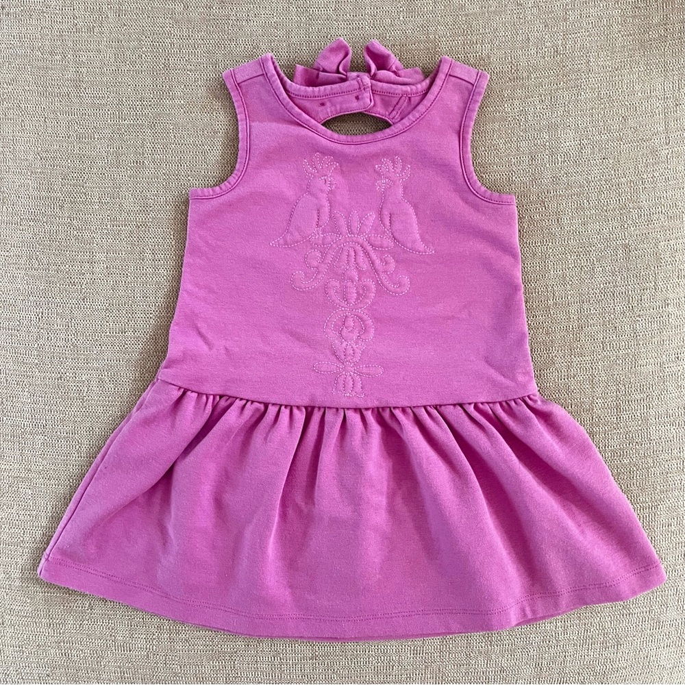 Janie and Jack Embroidered Tropical Bird Sundress